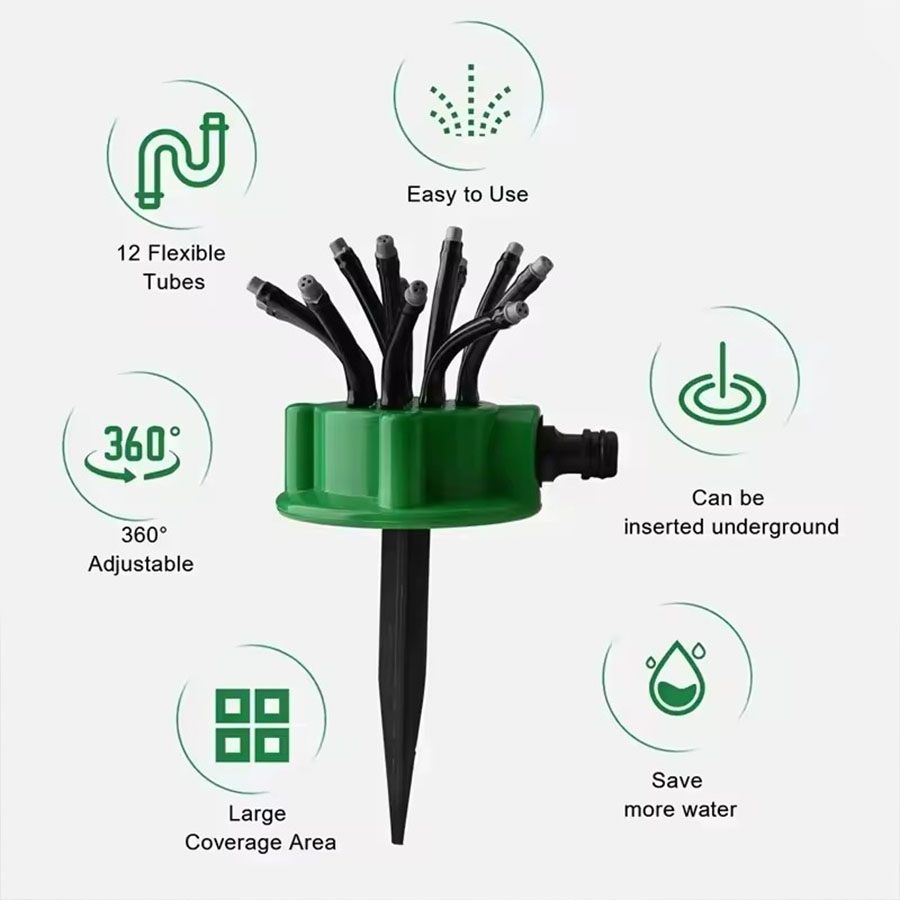 360° Automatic Rotating Garden - Automatic Watering recension och pris