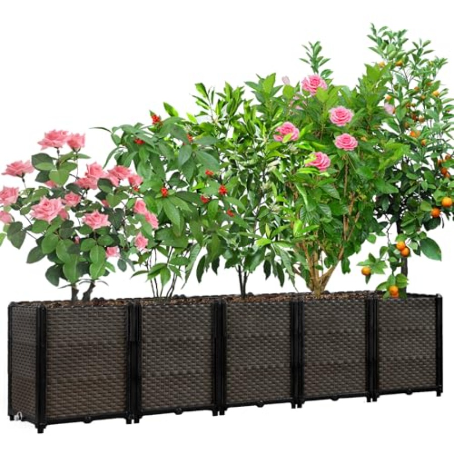 Outdoor self-watering raised p - Self Watering Planter recension och pris