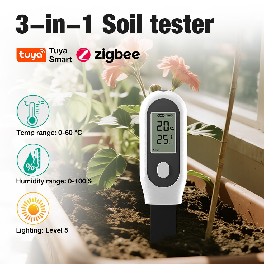 3 in 1 Soil Tester Zigbee Smar - Smart Pot recension och pris