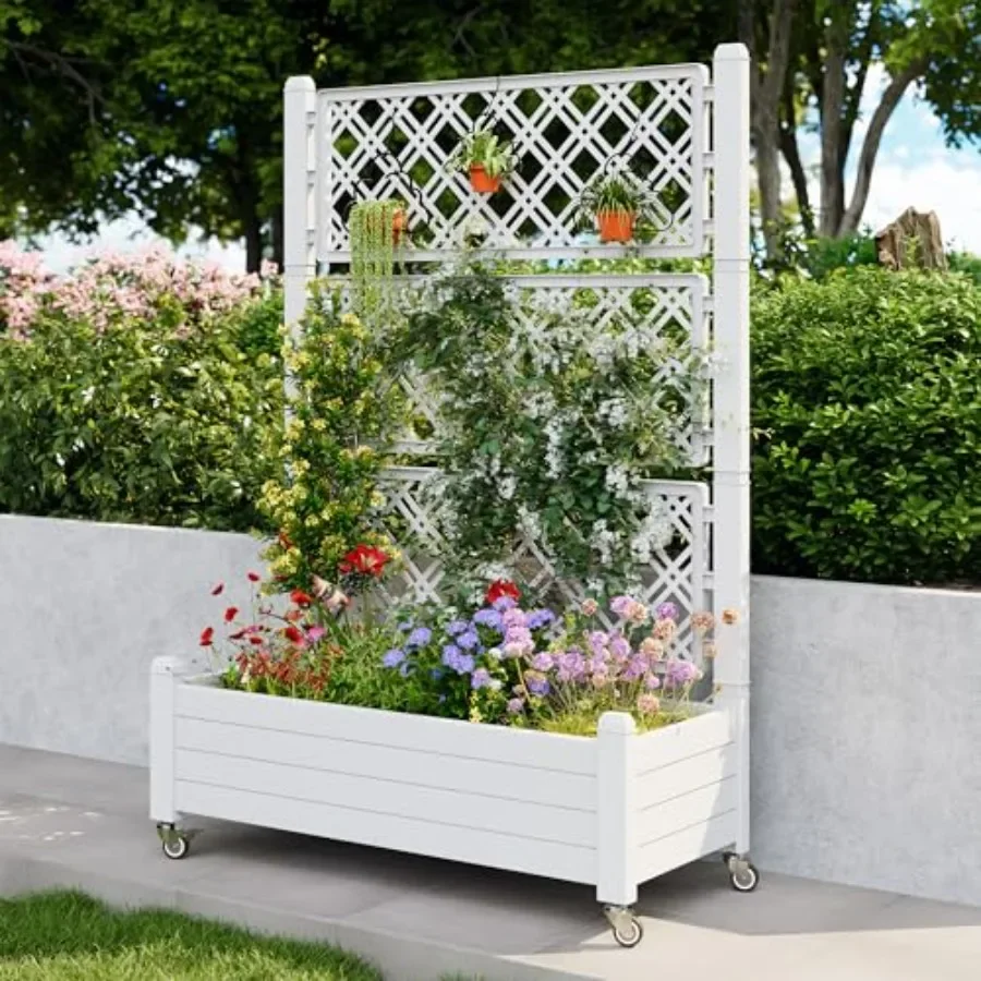 Trellis Raised Garden Bed, Sel - Self Watering Planter recension och pris