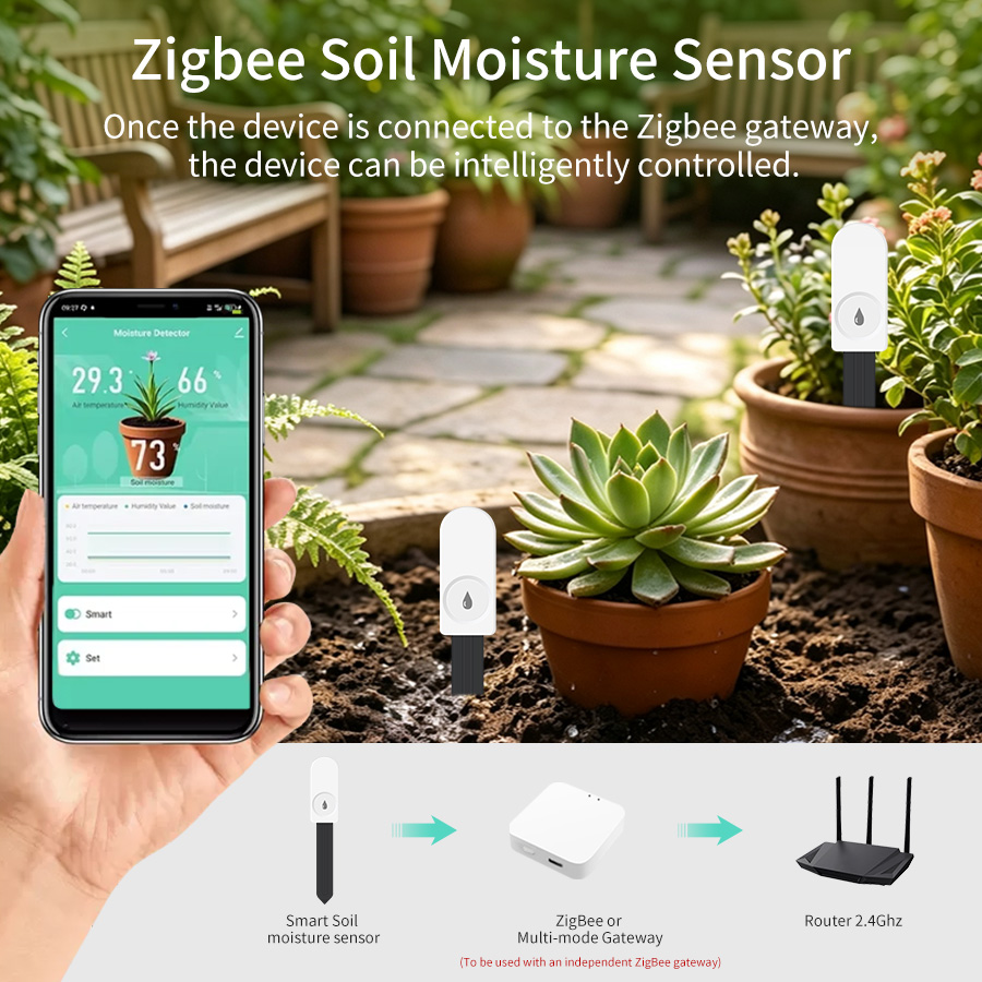 Smart Zigbee 3.0 Soil Tester H - Plant Monitor recension och pris