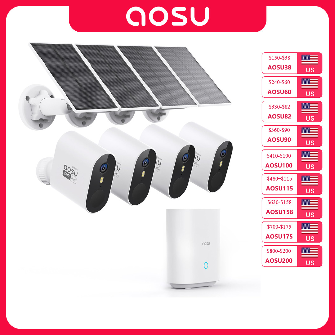 AOSU 5MP Solar Camera System O - Garden Camera recension och pris