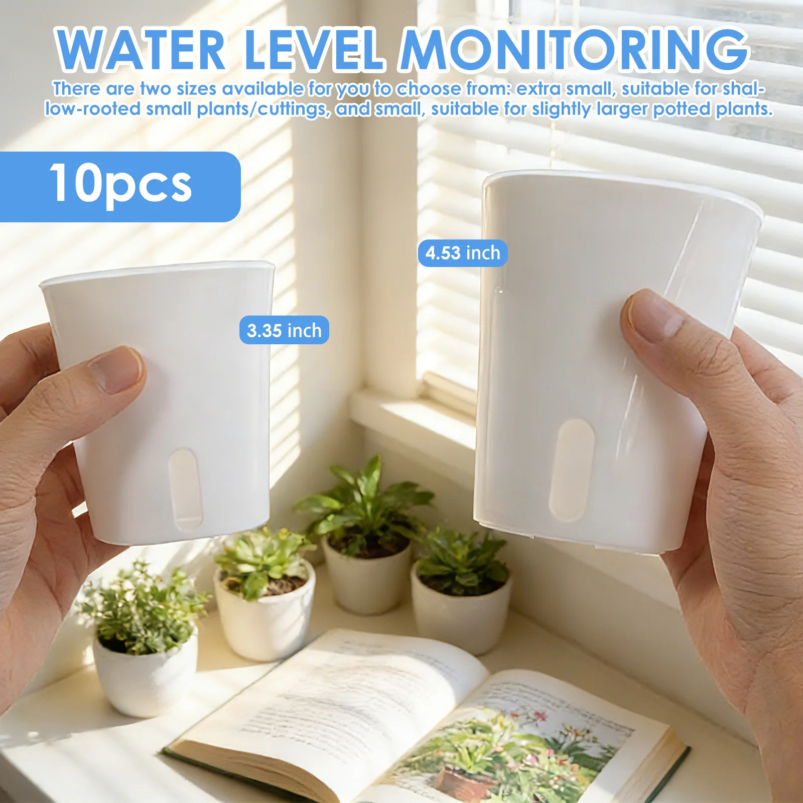 10 Pcs Self Watering Planter L - Hydroponic Grow Pod recension och pris