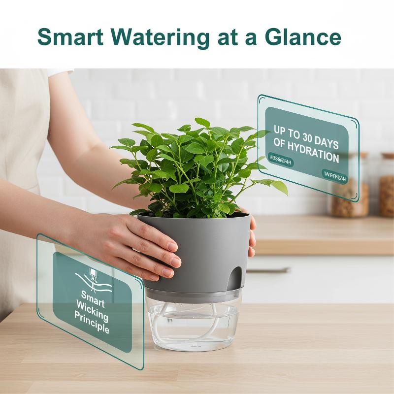 1Pcs Plastic Planters Transpar - Hydroponic Grow Pod recension och pris