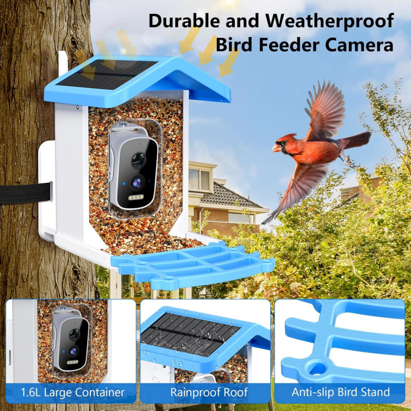 WiFi Smart Bird Feeder with Ca - Garden Camera recension och pris
