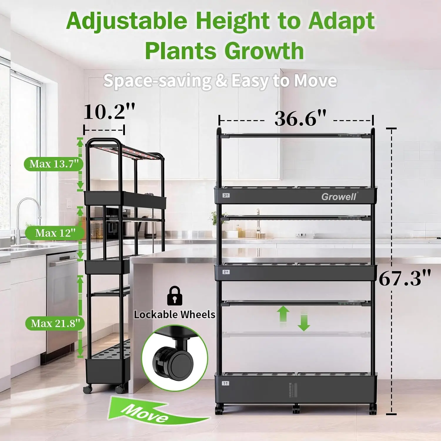 Large Hydroponics Growing Syst - Hydroponic Tower recension och pris